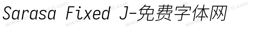 Sarasa Fixed J字体转换